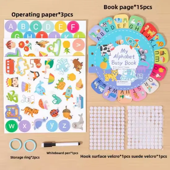 كتاب مزدحم للتعليم المبكر للأطفال تتبع القلم . Busy Book for Early Learning for Kids