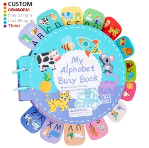 كتاب مزدحم للتعليم المبكر للأطفال تتبع القلم . Busy Book for Early Learning for Kids