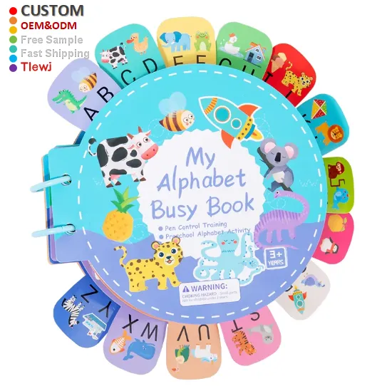 كتاب مزدحم للتعليم المبكر للأطفال تتبع القلم . Busy Book for Early Learning for Kids