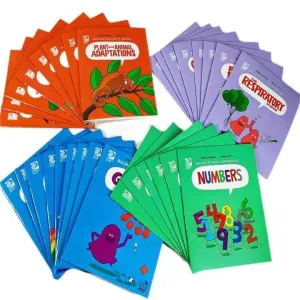 كتب الأطفال المصورة الإنجليزية عبارة عن كتل بناء . English children's picture books are building blocks of