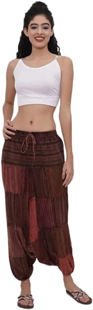 100% Cotton Harem Pants Colorful Summer Hippie Yoga Boho Casual Fashion Women