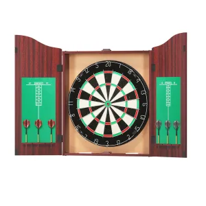 18" Dartboard | Dart Board | With Steel Darts | Wooden Cabinet | Party Game