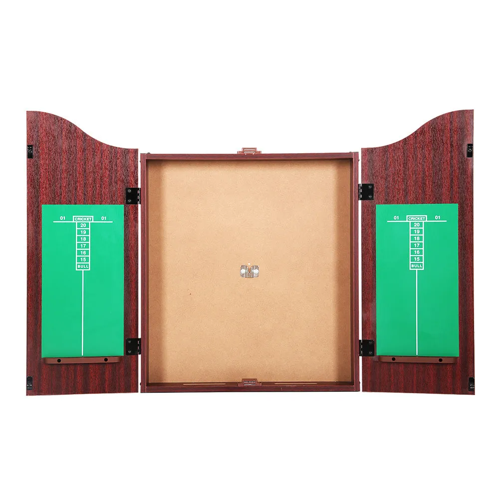 18" Dartboard | Dart Board | With Steel Darts | Wooden Cabinet | Party Game