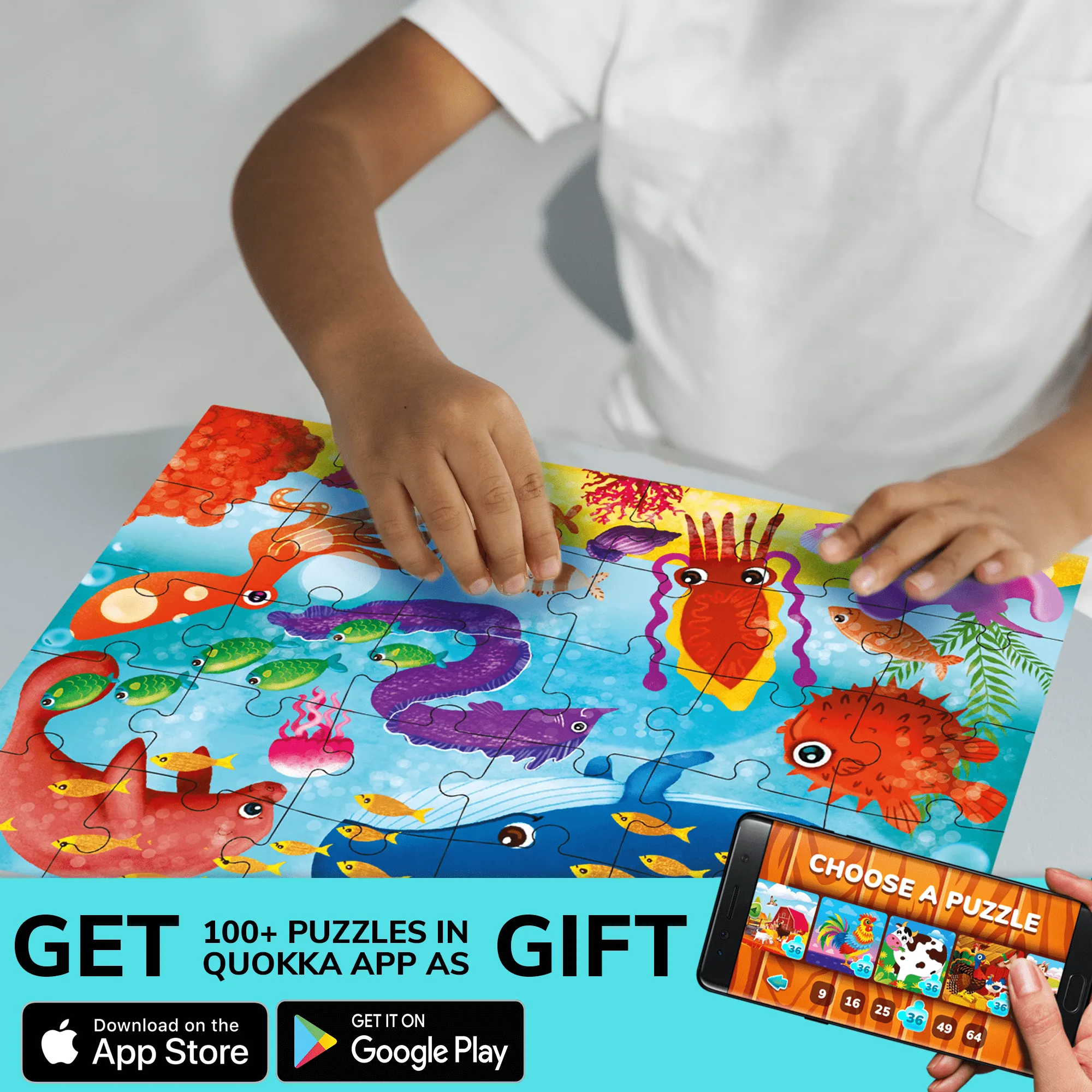 30 Piece Puzzles for Kids | Forest,  Ocean & Africa Animals