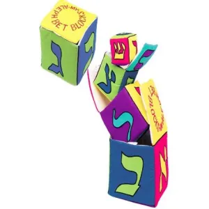A Bestseller Aleph Bet Blocks Set of 4 Stackable Blocks 6 months & up