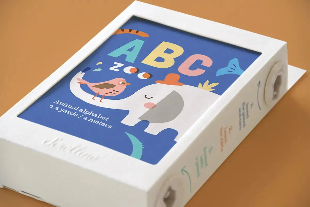 ABC's Learning Book with Animals - Scrollino ABC ZOO
