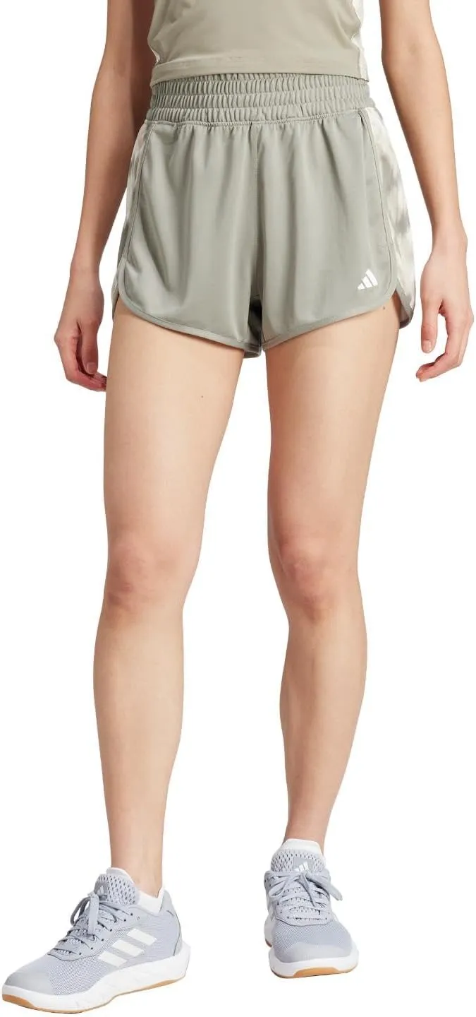 adidas Women's Pacer Train Essentials Flower Tie-dye Knit Shorts