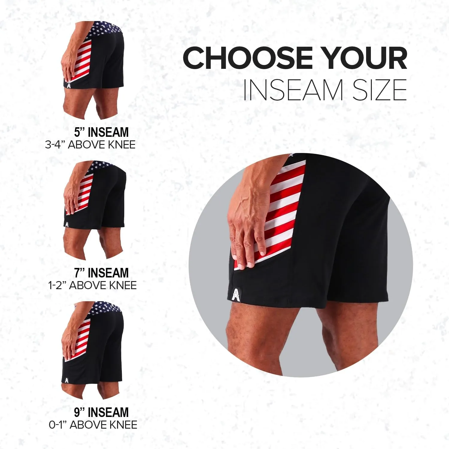 Anthem Athletics Evolflex Workout Shorts for Men 5" 7" 9" Inch Inseam Options Men's Athletic Gym Fitness & Running Short