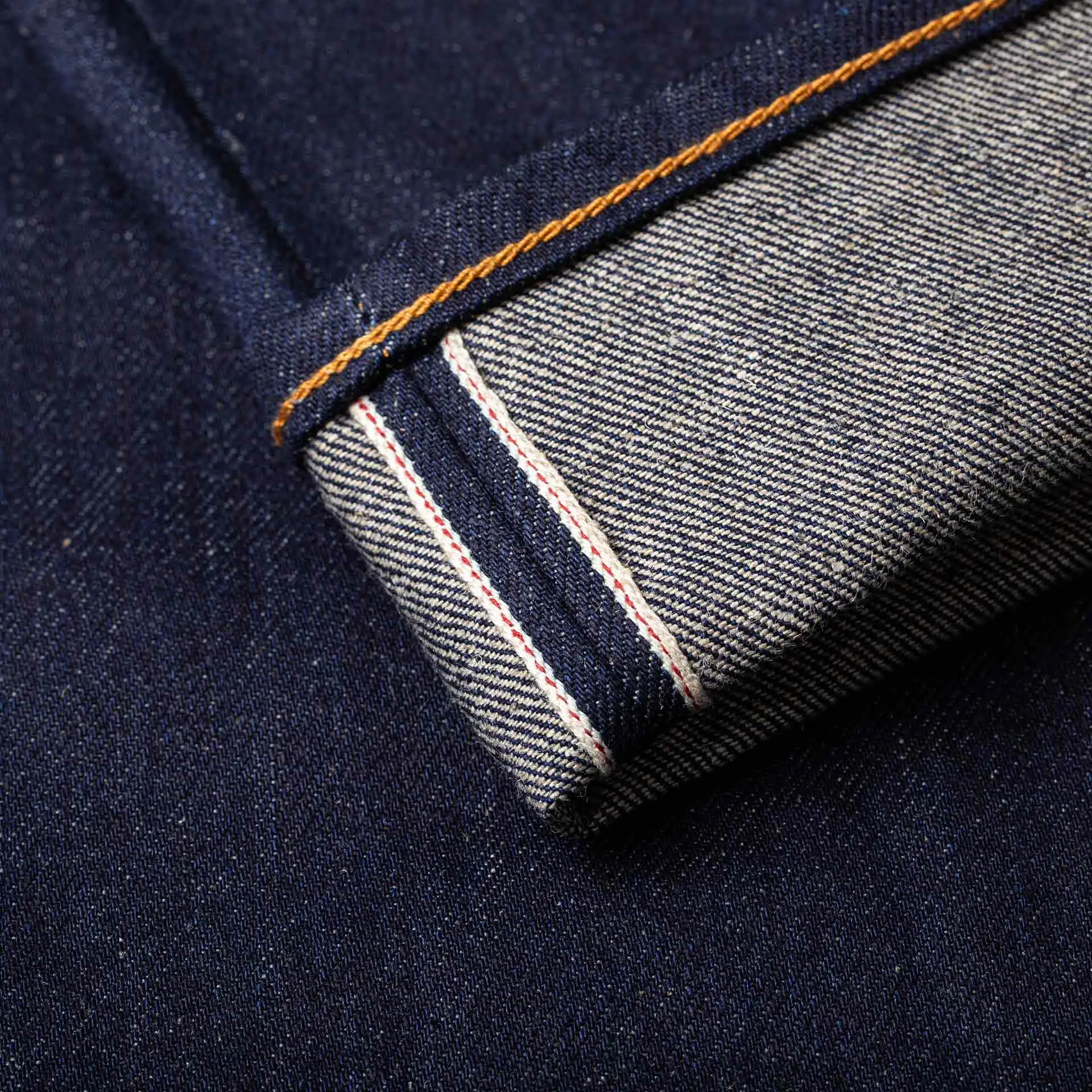 B-02 REGULAR STRAIGHT 14 oz. easy fade hemp selvedge