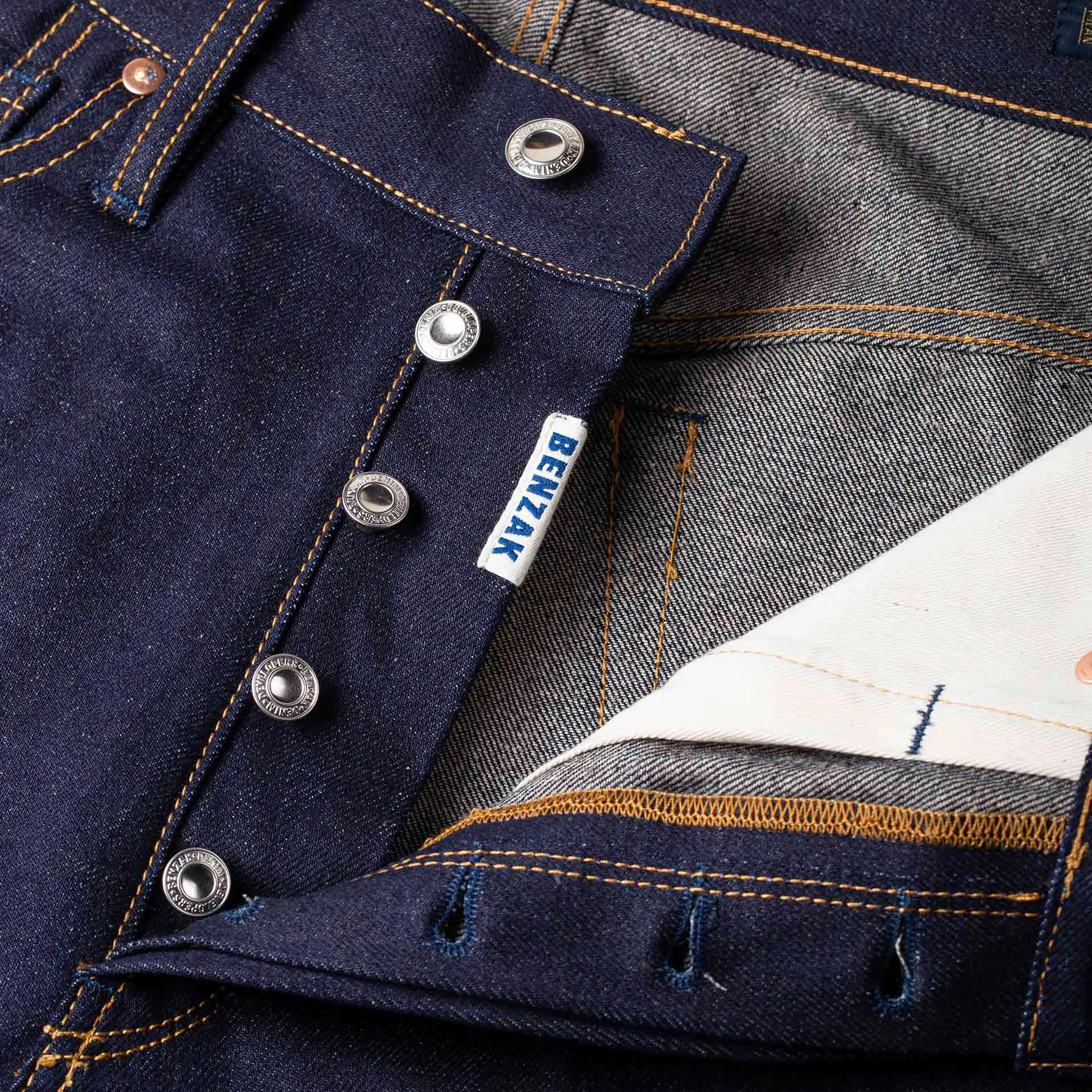 B-02 REGULAR STRAIGHT 14 oz. easy fade hemp selvedge