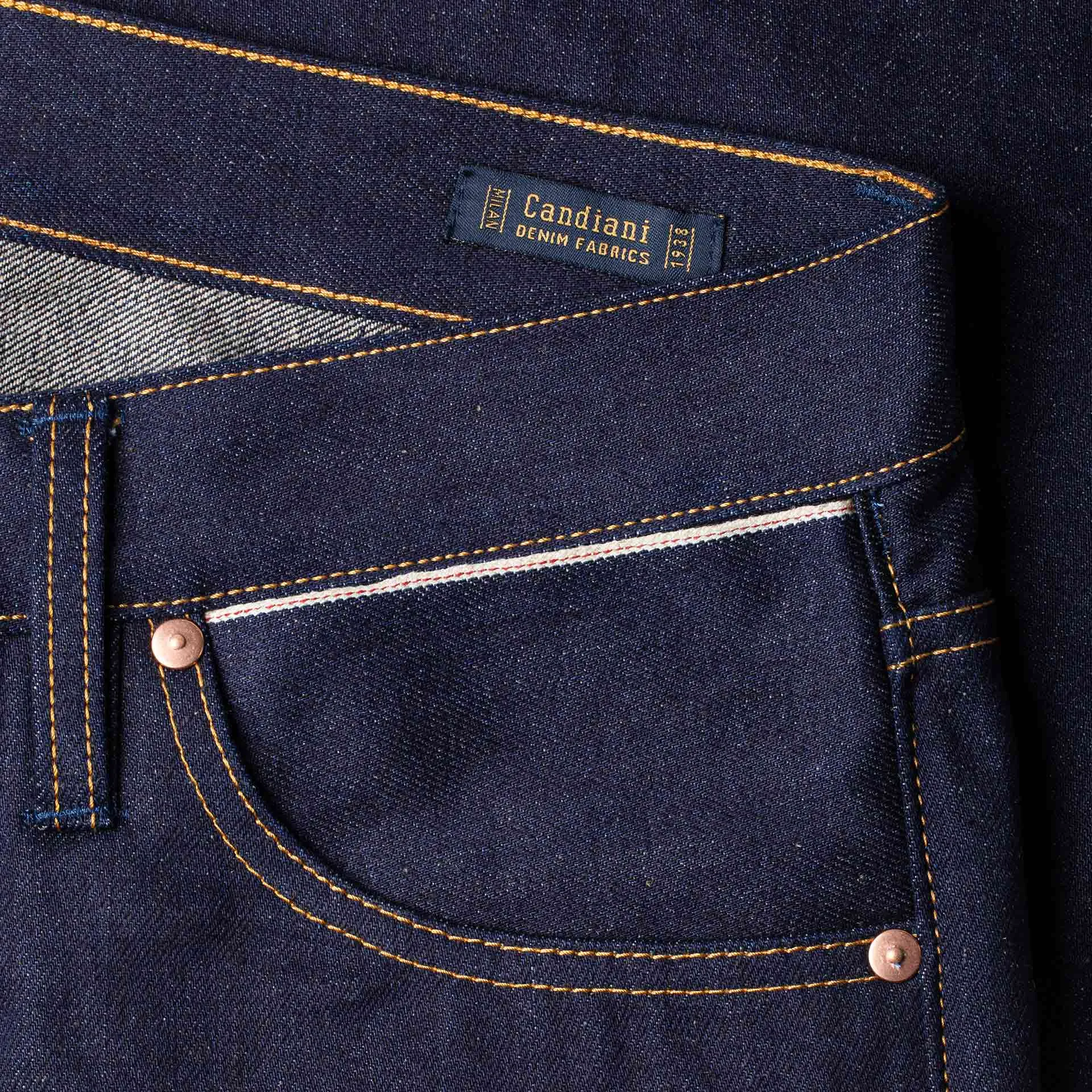 B-02 REGULAR STRAIGHT 14 oz. easy fade hemp selvedge