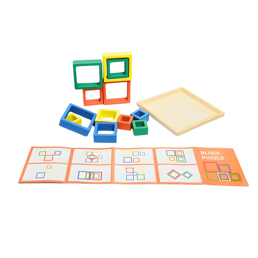 Block Puzzle & Geometric Puzzle for Kids Age 3