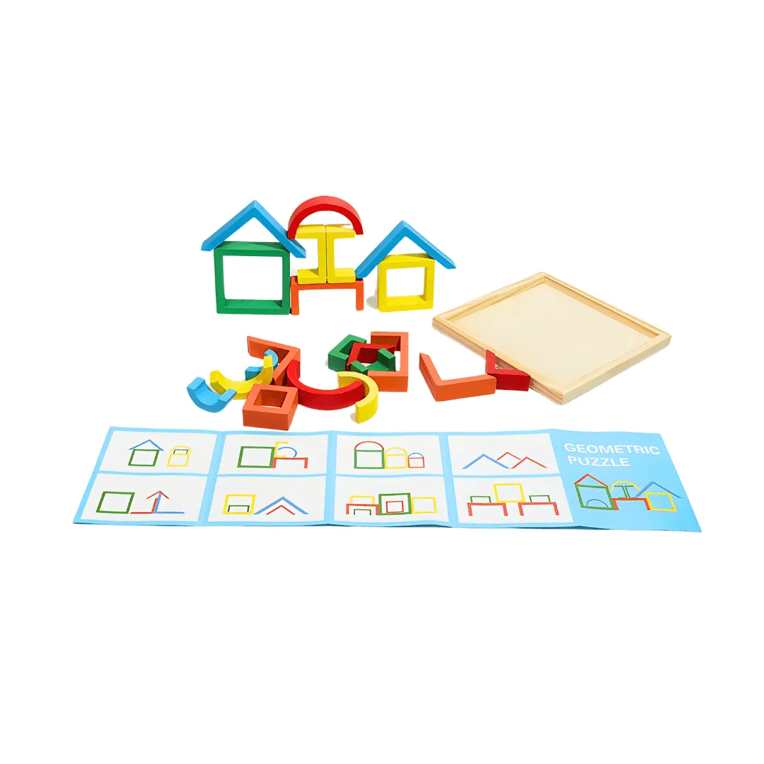 Block Puzzle & Geometric Puzzle for Kids Age 3