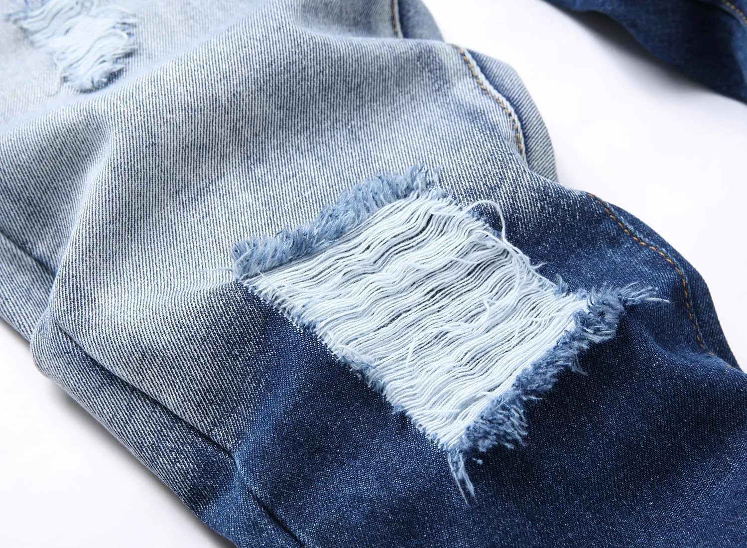 Boy's Skinny Fit Ripped Distressed Destroyed Fashion Washed Denim Jeans Pants