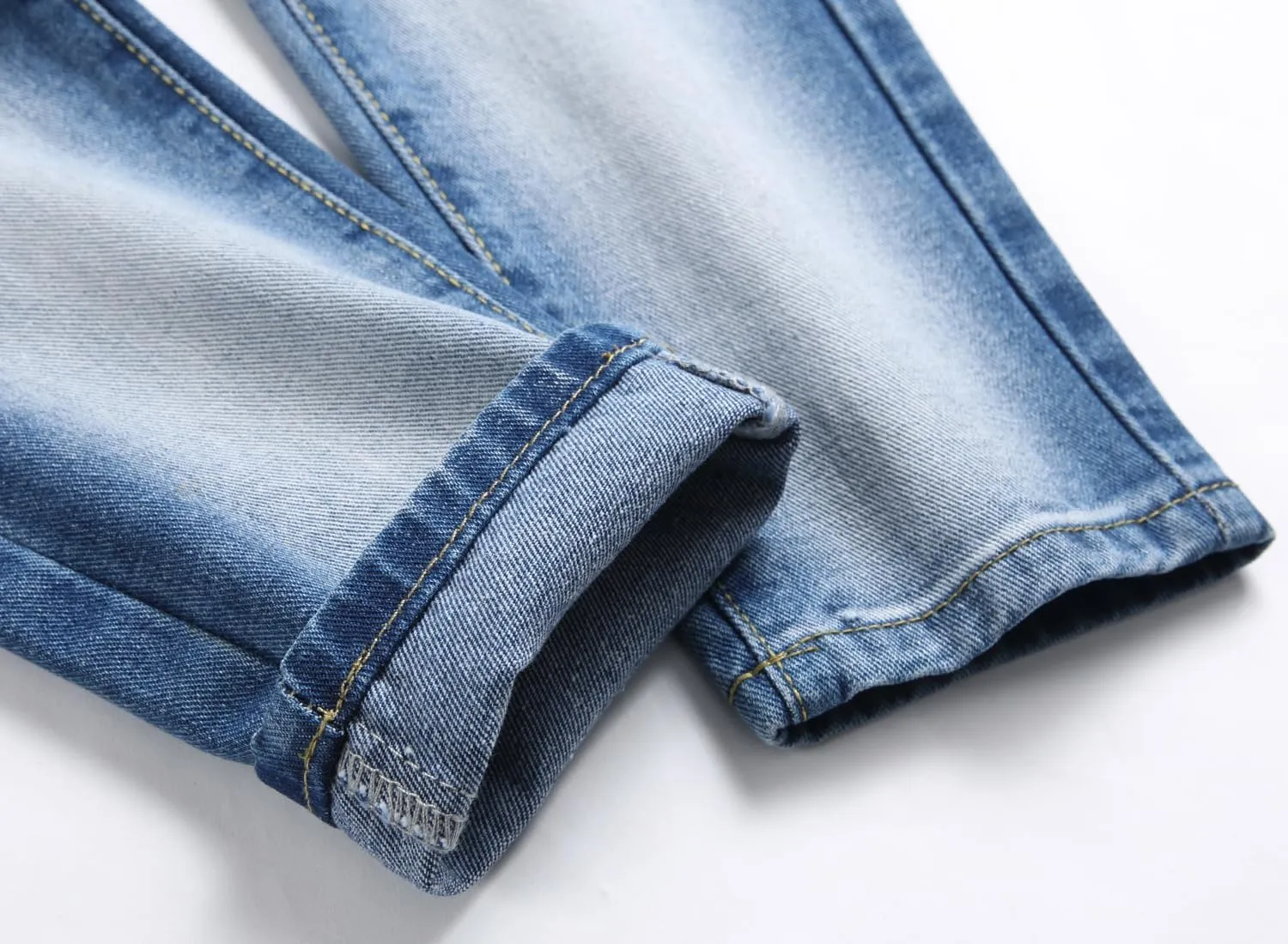 Boy's Skinny Fit Ripped Distressed Destroyed Fashion Washed Denim Jeans Pants