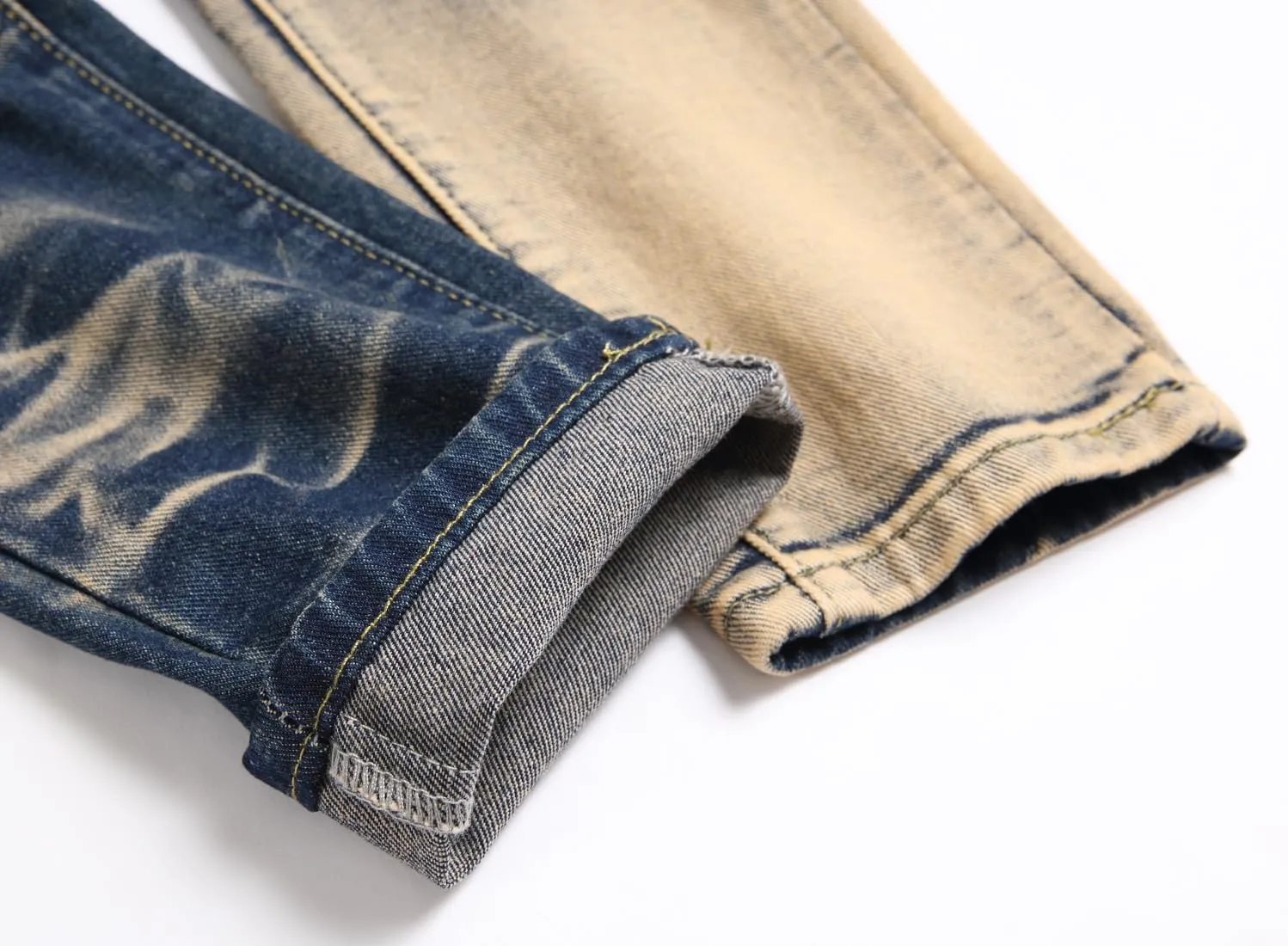 Boy's Skinny Fit Ripped Distressed Destroyed Fashion Washed Denim Jeans Pants