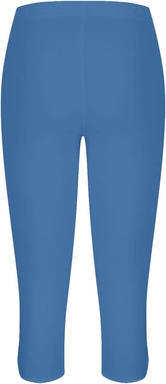 Capri Leggings for Women Summer Dressy Cropped Workout Yoga Leggings Stretch Pants High Waist Gym Compression Capris