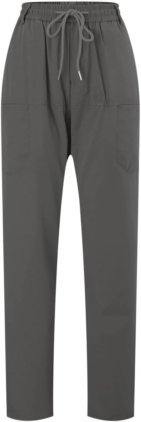 Cargo Pants for Men Hiking Casual Slim Fit Stretch Slacks Big Tall Flat Front Flex Golf Straight Pants