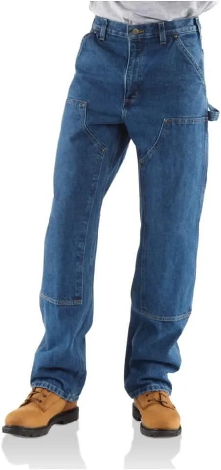 Carhartt Men's Logger Washed Denim Dungaree Pant