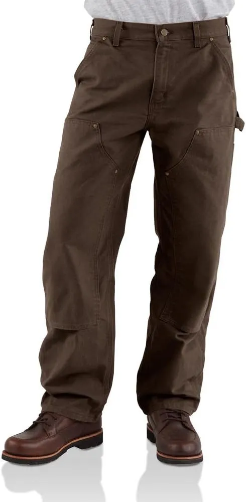 Carhartt Men's Logger Washed Denim Dungaree Pant