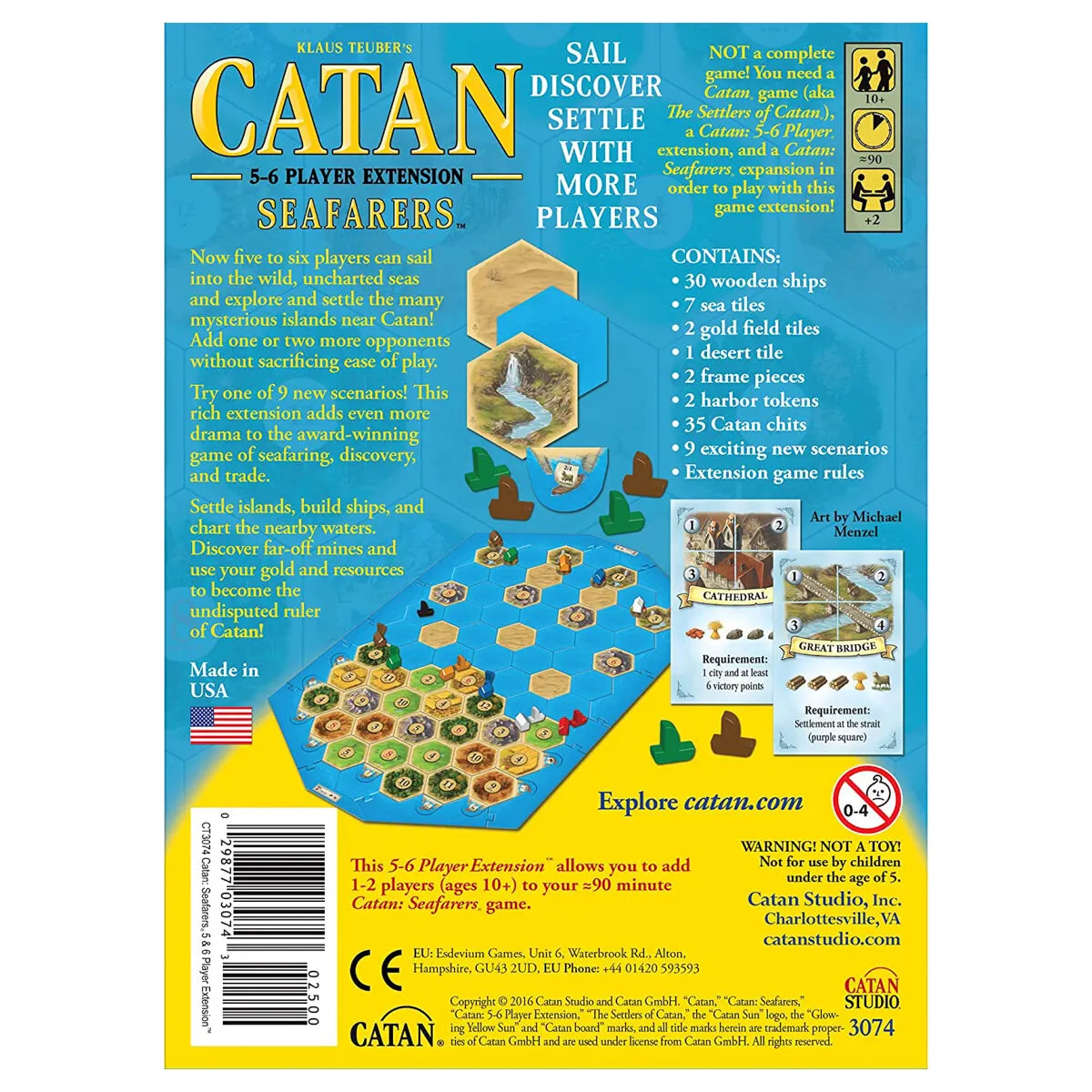 Catan Seafarers 5 & 6 Player Extension Board Game