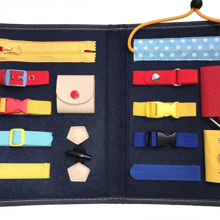 Cloth Busy Board - Montessori Educational Toys Fine Motor Toys