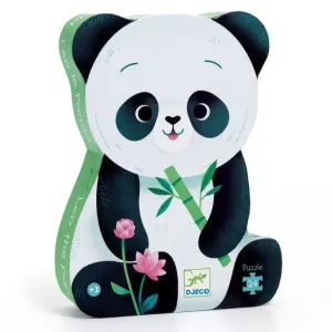 Djeco Silhouette Puzzle - Leo The Panda 24 pcs