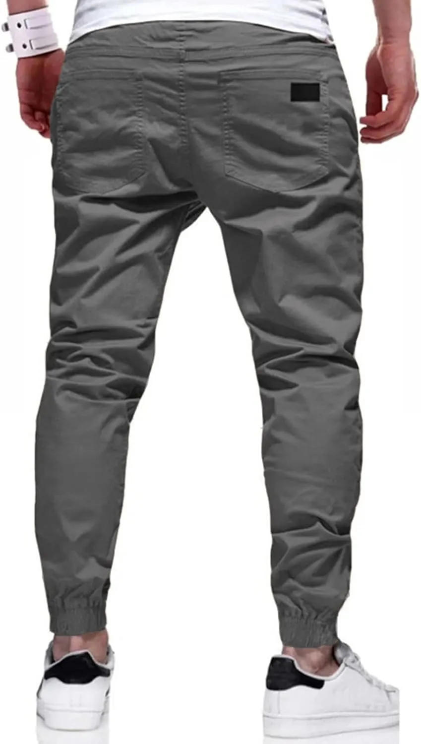 Dudubaby Mens Stretch Pants Sports Casual Jogging Trousers Lightweight Hiking Work Pants Outdoor Pant