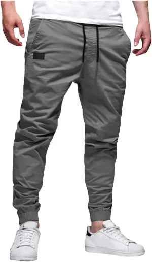 Dudubaby Mens Stretch Pants Sports Casual Jogging Trousers Lightweight Hiking Work Pants Outdoor Pant