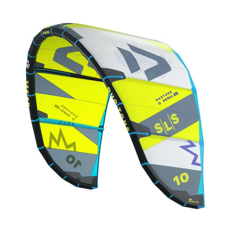Duotone Kite Rebel SLS 2024 - lime/dark grey