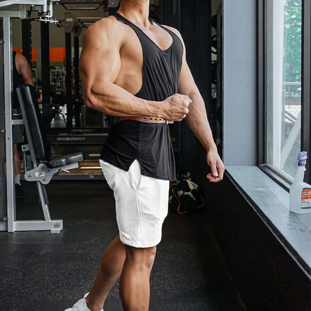 EVERWORTH Men's Casual Training Shorts Gym Workout Fitness Short Bodybuilding Running Jogging Short Pants
