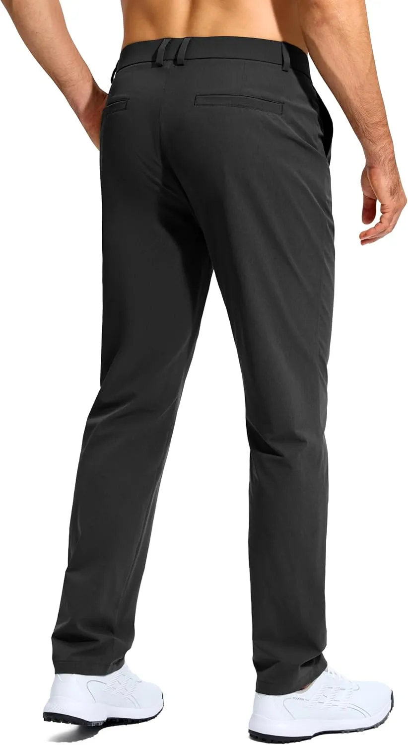 G Gradual Mens Golf Pants Stretch Dress Casual Pants 30"/32"/34" Lightweight Work Travel Slacks for Men with 4 Pockets