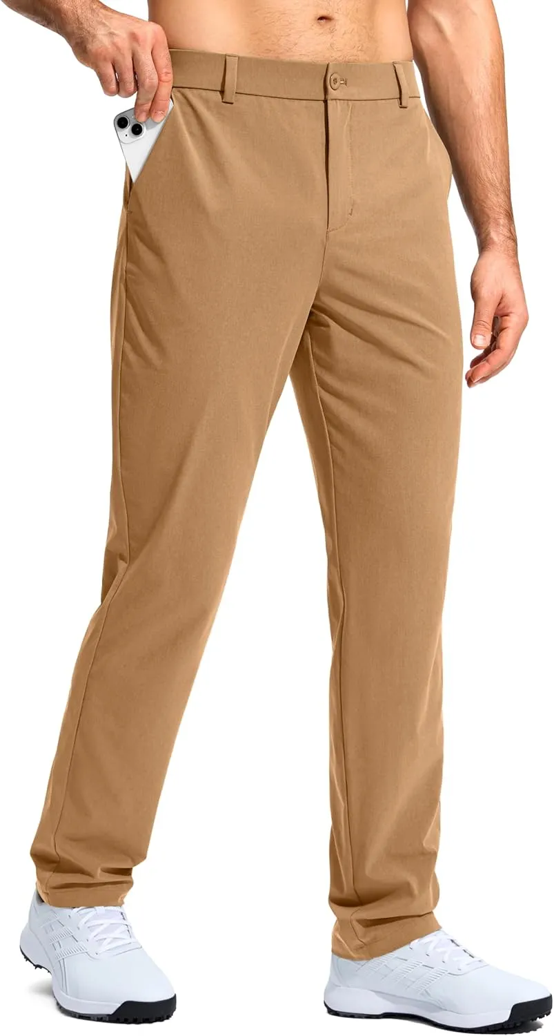 G Gradual Mens Golf Pants Stretch Dress Casual Pants 30"/32"/34" Lightweight Work Travel Slacks for Men with 4 Pockets