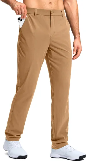G Gradual Mens Golf Pants Stretch Dress Casual Pants 30"/32"/34" Lightweight Work Travel Slacks for Men with 4 Pockets