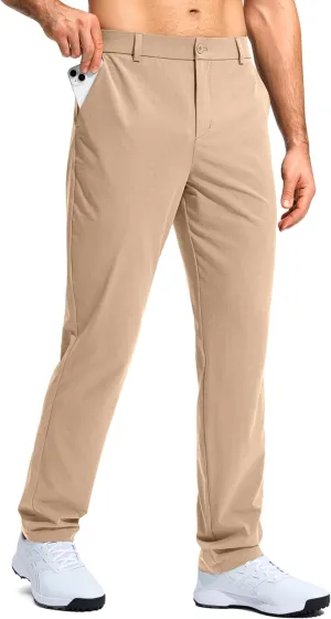 G Gradual Mens Golf Pants Stretch Dress Casual Pants 30"/32"/34" Lightweight Work Travel Slacks for Men with 4 Pockets