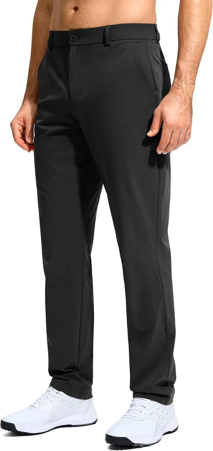 G Gradual Mens Golf Pants Stretch Dress Casual Pants 30"/32"/34" Lightweight Work Travel Slacks for Men with 4 Pockets