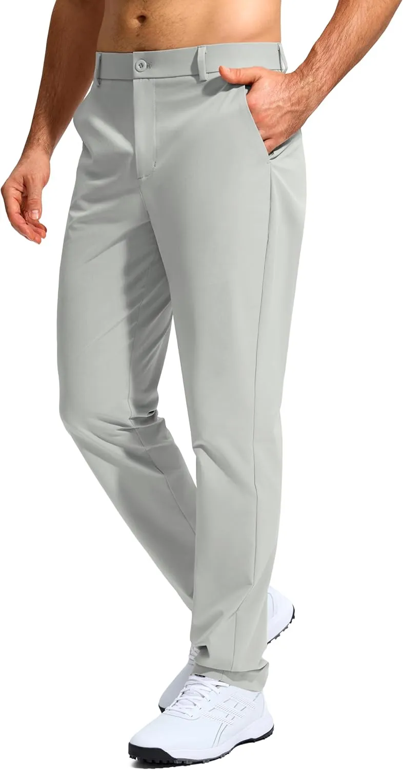 G Gradual Mens Golf Pants Stretch Dress Casual Pants 30"/32"/34" Lightweight Work Travel Slacks for Men with 4 Pockets