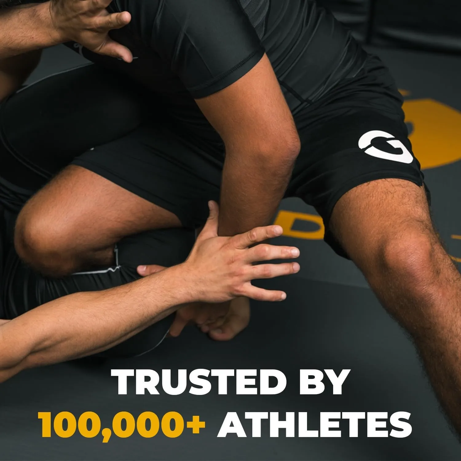 Gold BJJ Jiu Jitsu Shorts - IBJJF Approved No Gi Fight Short - for Grappling, MMA, Wrestling, Muay Thai & Boxing