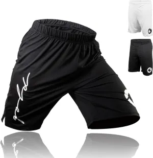 Gold BJJ Jiu Jitsu Shorts - IBJJF Approved No Gi Fight Short - for Grappling, MMA, Wrestling, Muay Thai & Boxing