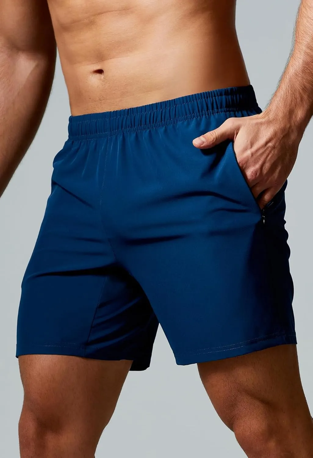 GYM REVOLUTION Men's Workout Running Gym Training Shorts