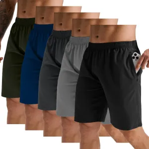 GYM REVOLUTION Men's Workout Running Gym Training Shorts