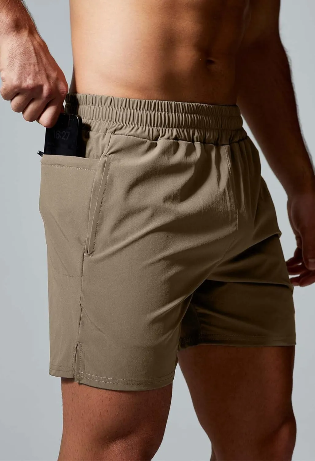 GYM REVOLUTION Men's Workout Running Gym Training Shorts