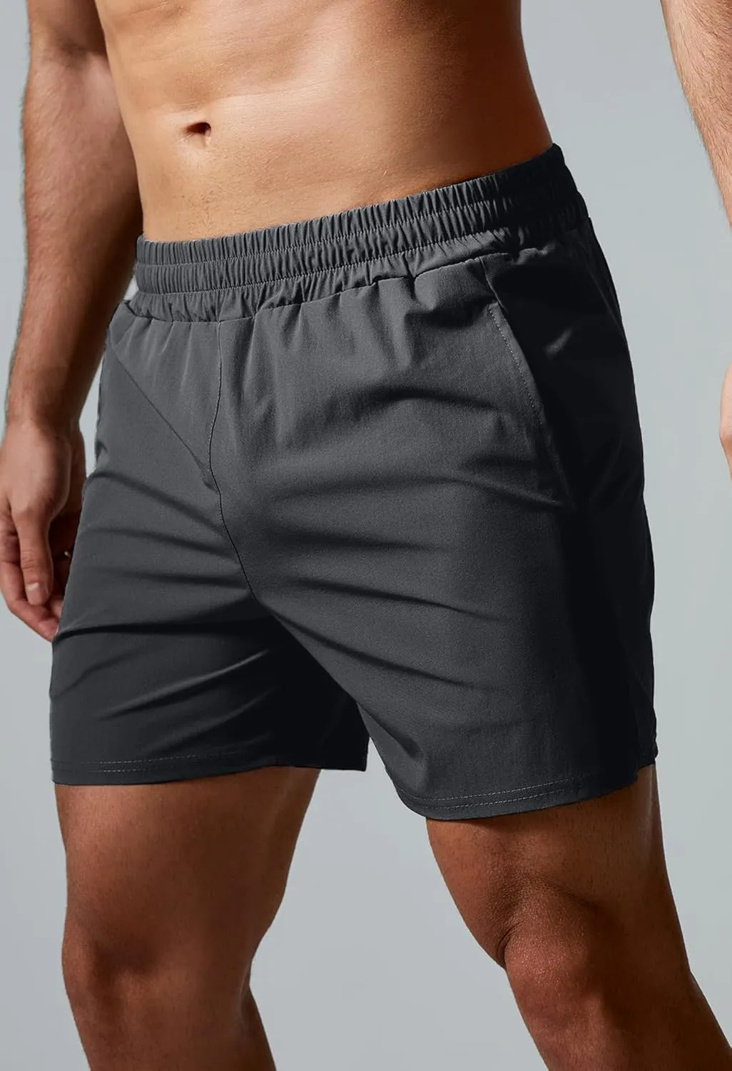 GYM REVOLUTION Men's Workout Running Gym Training Shorts