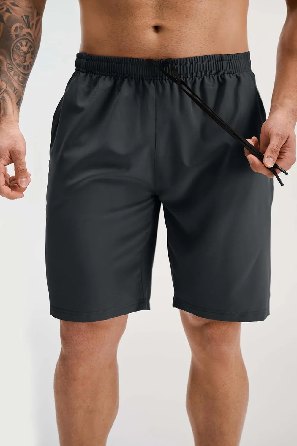 GYM REVOLUTION Men's Workout Running Gym Training Shorts