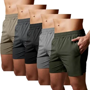 GYM REVOLUTION Men's Workout Running Gym Training Shorts