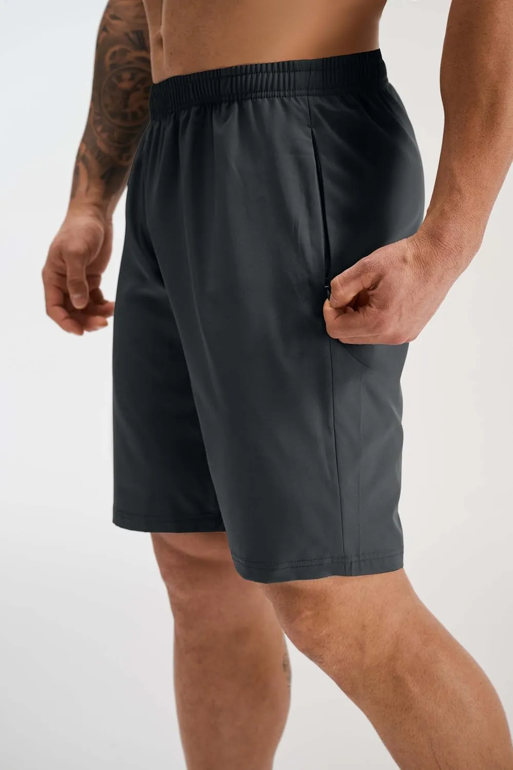 GYM REVOLUTION Men's Workout Running Gym Training Shorts