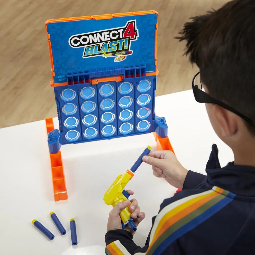 Hasbro Connect 4 Blast Game - Powered by Nerf