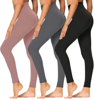 High Waisted Leggings for Women - Soft Athletic Tummy Control Yoga Pants for Cycling Dance Tights