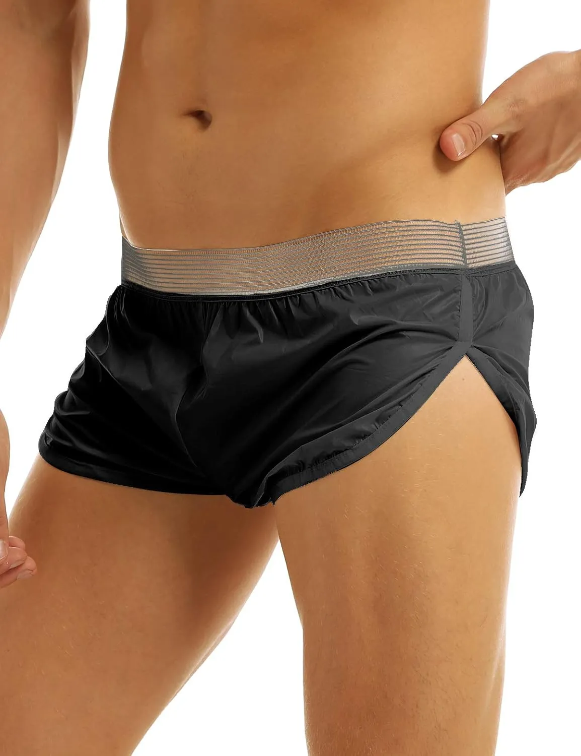 iEFiEL Men Lightweight Boxer Briefs Swim Trunks Beach Shorts Loungewear Sport Short Pants