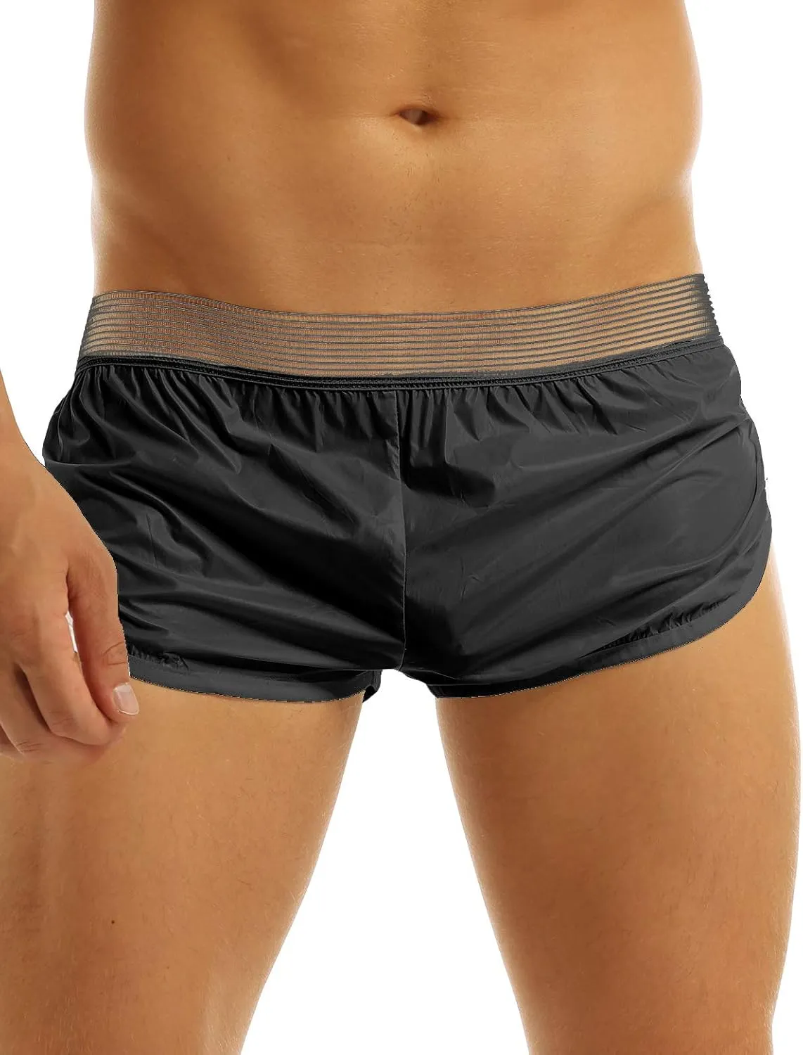 iEFiEL Men Lightweight Boxer Briefs Swim Trunks Beach Shorts Loungewear Sport Short Pants